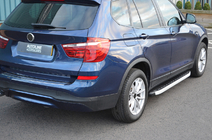 BMW X4 F26 2014–2018 Fullmond side steps (2 stuks, aluminium) foto 2