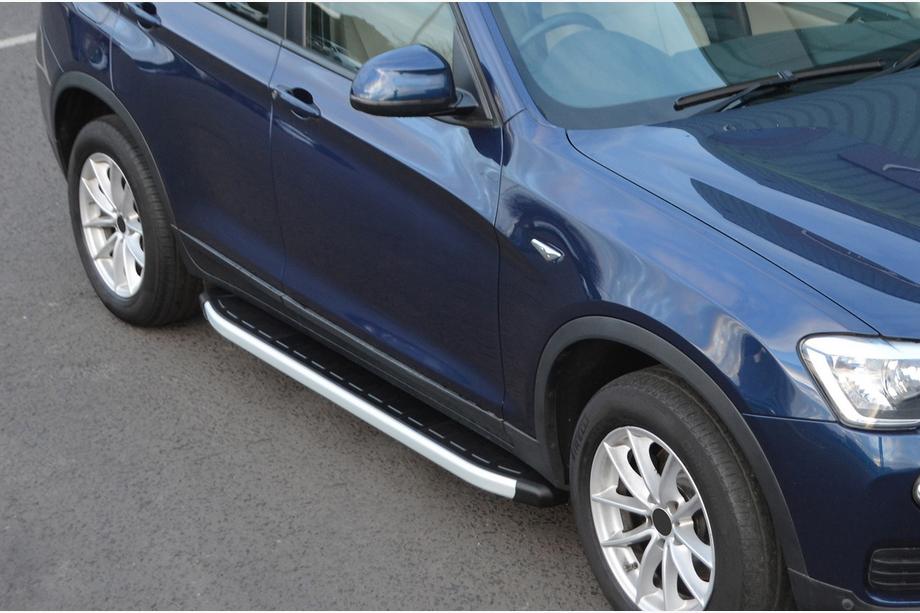 BMW X4 F26 2014–2018 Fullmond side steps (2 stuks, aluminium) Image