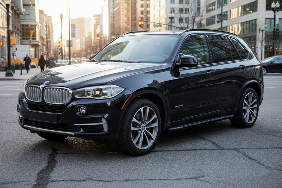 BMW X5 F15 2013–2018 Bosphore Black zijtreden (2 stuks, aluminium) Image