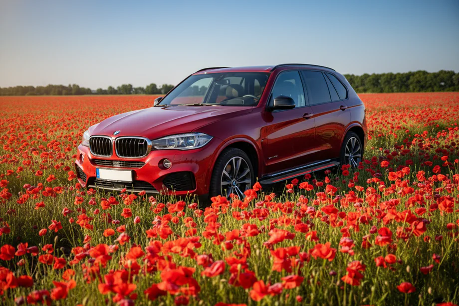 BMW X5 F15 2013–2018 Side steps Maya Red (2 stuks, aluminium) Image