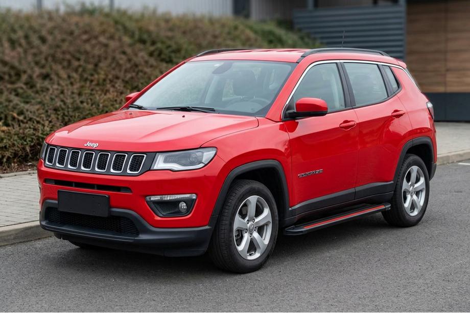 Jeep Compass 2016– Side steps Maya Red (2 stuks, aluminium) Image