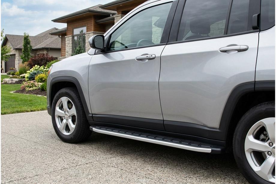 Jeep Compass 2016– Fullmond side steps (2 stuks, aluminium) Image