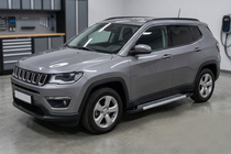 Jeep Compass 2016– Zijdrempels Vision New Grey (set van 2, aluminium) foto 1