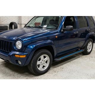 Maya Blue zijtreden (2 stuks, aluminium) Jeep Cherokee/Liberty 2002–2007 foto 1