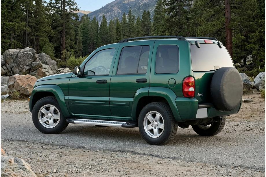 Jeep Cherokee/Liberty 2002–2007 Zijdrempels Vision New Grey (set van 2, aluminium) Image