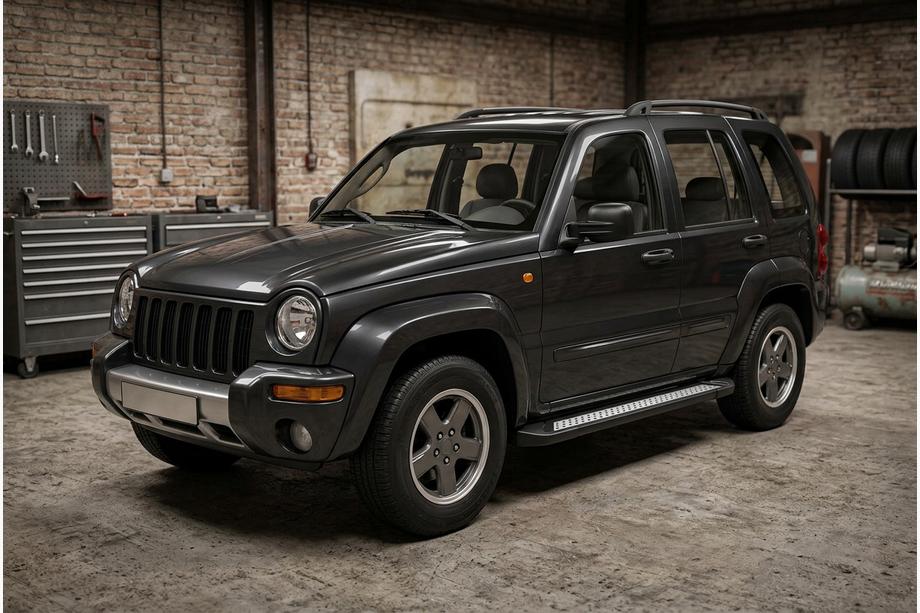 Jeep Cherokee/Liberty 2002–2007 Zijtreden Vision New Black (2 stuks, aluminium) Image
