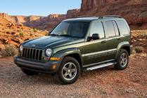 Jeep Cherokee/Liberty 2002–2007 Side steps Allmond Grey (set van 2, aluminium) foto 1