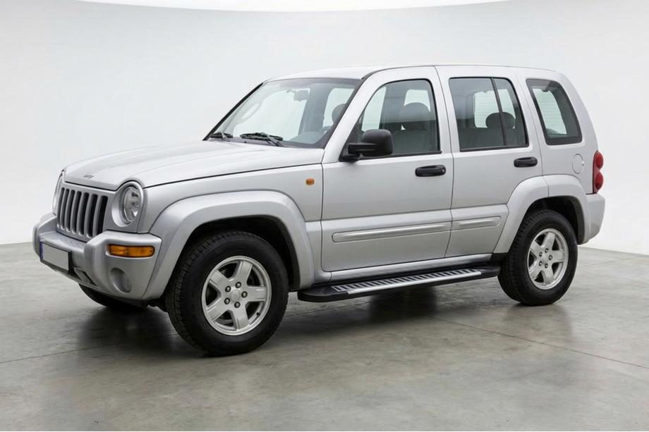 Jeep Cherokee/Liberty 2002–2007 Side steps Line (2 stuks, aluminium) Image