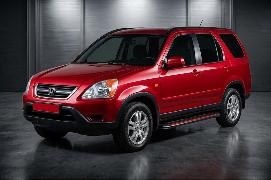 Honda CRV 2001–2006 Side steps Maya Red (2 stuks, aluminium) Image