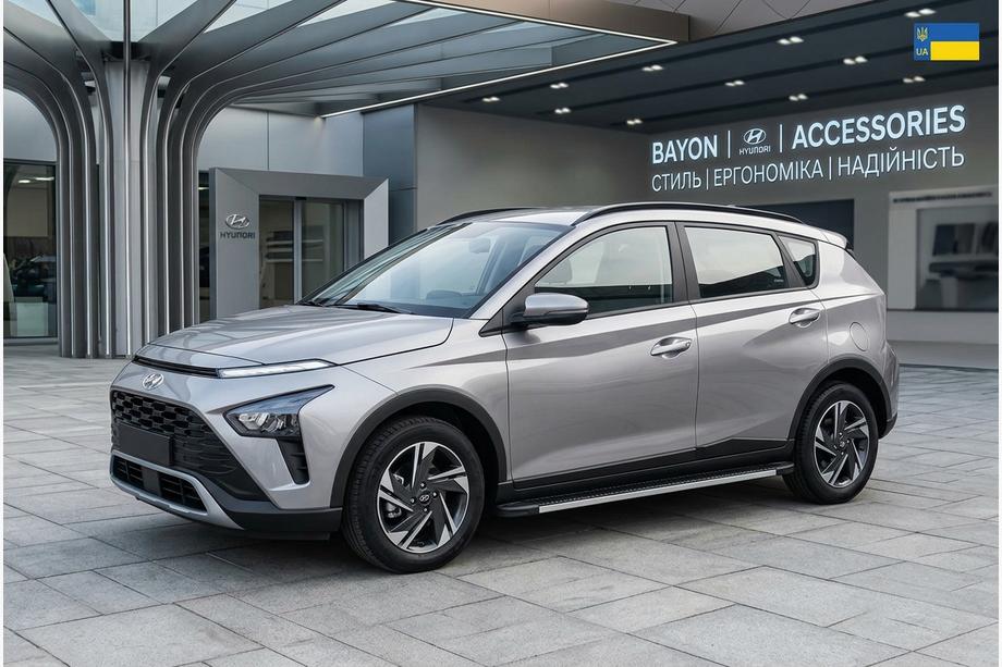 Hyundai Bayon 2021– Maya V1 zijtreden (2 stuks, aluminium) Image