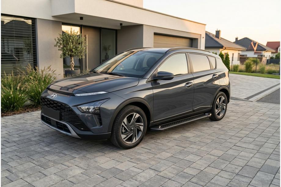 Hyundai Bayon 2021– Allmond Black side steps (2 st., aluminium) Image