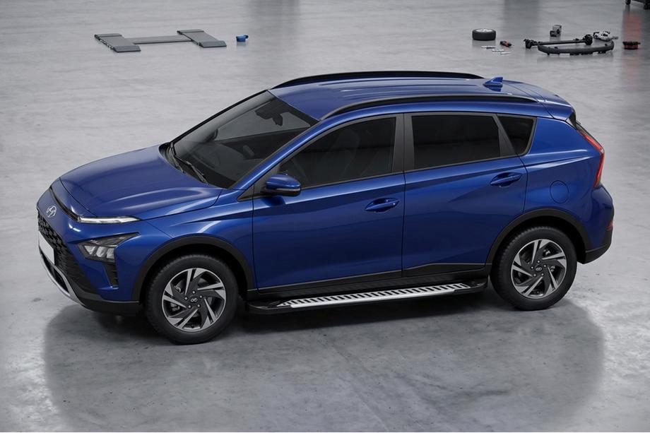 Hyundai Bayon 2021– Side steps Line (2 stuks, aluminium) Image