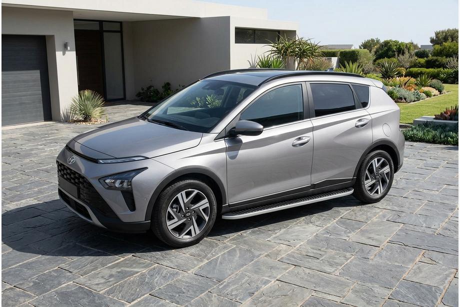 Hyundai Bayon 2021– Side steps Tayga Grey (2 stuks, aluminium) Image