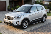Hyundai Creta 2014–2020 Bosphore Grey zijtreden (set van 2, aluminium) foto 1