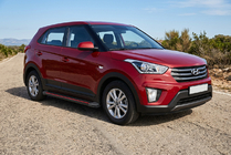 Hyundai Creta 2014–2020 Side steps Maya Red (2 stuks, aluminium) foto 1