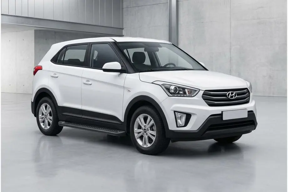 Hyundai Creta 2014–2020 Allmond Black side steps (2 st., aluminium) Image