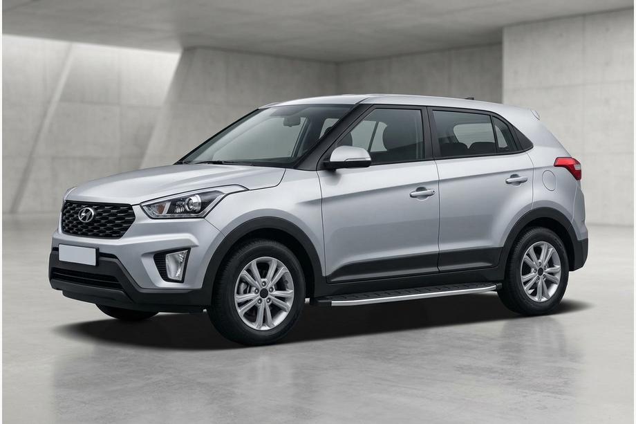 Hyundai Creta 2014–2020 Fullmond side steps (2 stuks, aluminium) Image