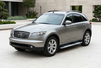 Infiniti FX 2003–2008 Mevsim Grey side steps (2 stuks, aluminium) foto 1