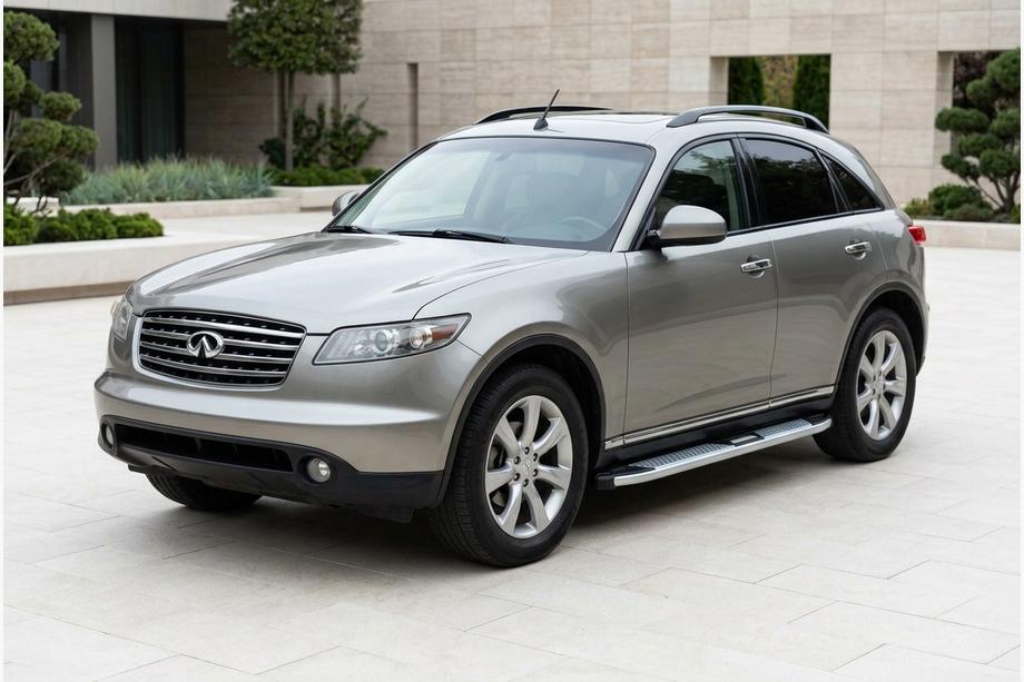 Infiniti FX 2003–2008 Mevsim Grey side steps (2 stuks, aluminium) Image