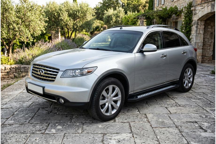Infiniti FX 2003–2008 Zijtreden Vision New Black (2 stuks, aluminium) Image