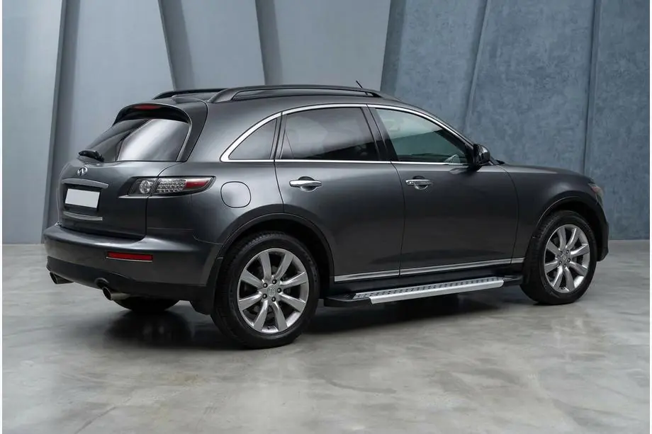 Infiniti FX 2003–2008 Zijdrempels Vision New Grey (set van 2, aluminium) Image