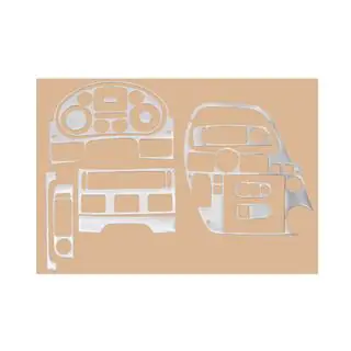 Dashboardafdeklijsten (aluminiumlook)