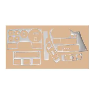 Dashboardafdeklijsten (aluminiumlook) DAF 95XF 1997–2002 foto 1