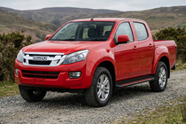 Isuzu D-Max 2011–2019 Side steps Maya Red (2 stuks, aluminium) foto 1