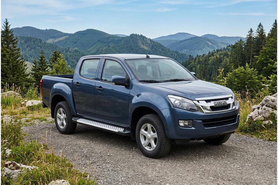 Isuzu D-Max 2011–2019 Side steps Allmond Grey (set van 2, aluminium) Image