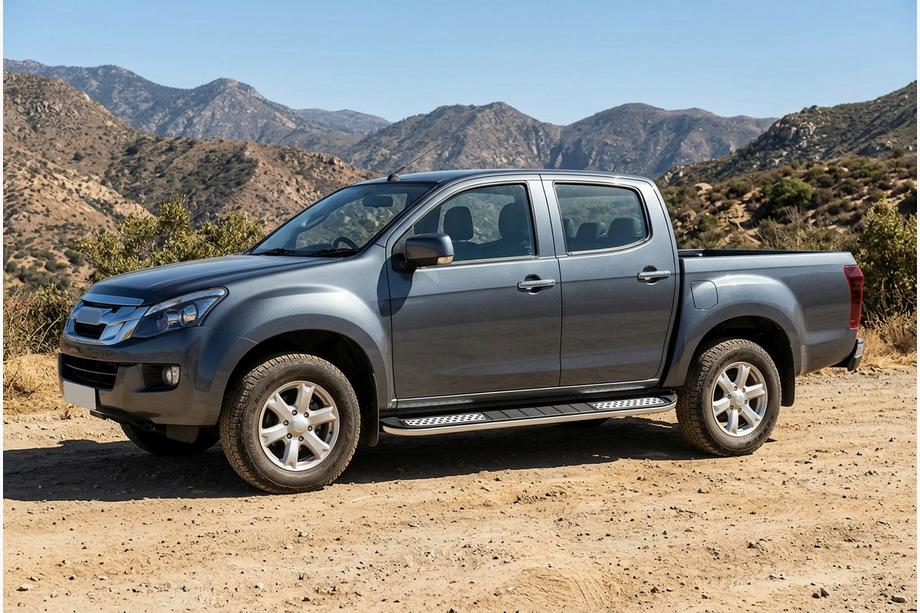 Isuzu D-Max 2011–2019 Side steps Tayga V2 (2 stuks, aluminium) Image