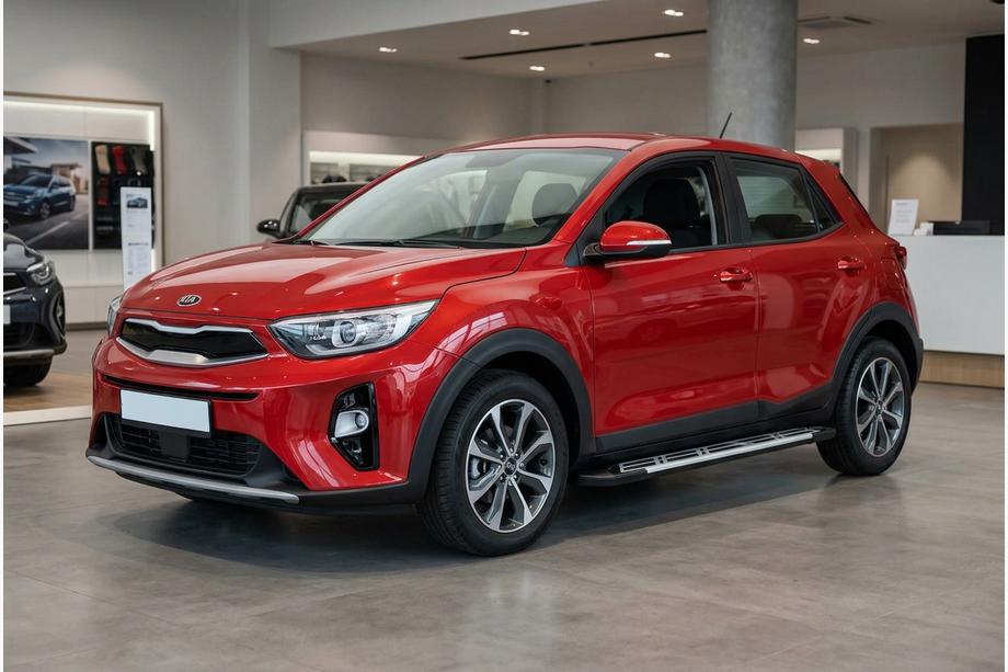 Kia Stonic 2017– Sunrise side steps (set van 2, aluminium) Image
