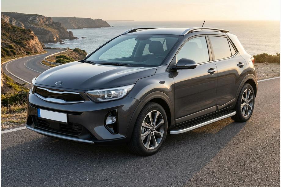 Kia Stonic 2017– Side steps Tayga Grey (2 stuks, aluminium) Image