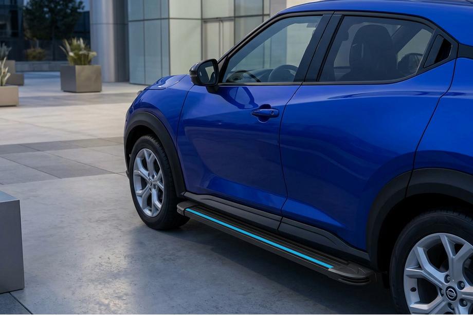 Nissan Juke 2020– Maya Blue zijtreden (2 stuks, aluminium) Image