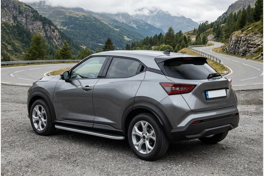 Nissan Juke 2020– Side steps Tayga Grey (2 stuks, aluminium) Image