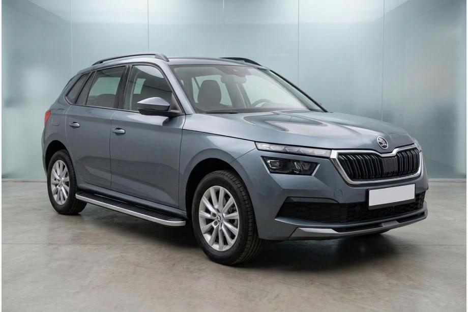 Skoda Kamiq 2019– Side steps Tayga Grey (2 stuks, aluminium) Image