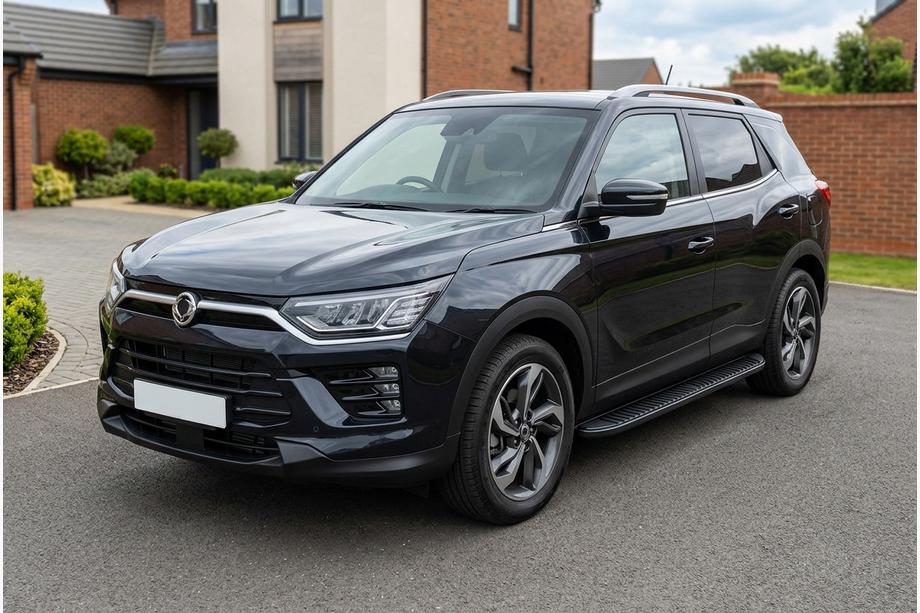 SsangYong Korando 2019– Tayga Black zijtreden (set van 2, aluminium) Image