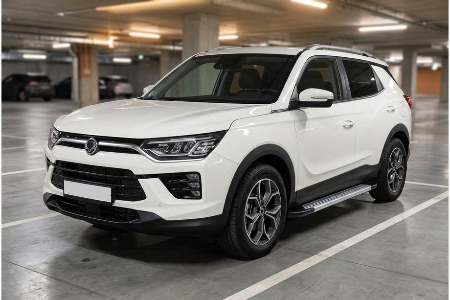 SsangYong Korando 2019– Zijdrempels Vision New Grey (set van 2, aluminium) Image
