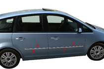 Ford Focus II 2005–2008 Deurstrip (set van 4, RVS) OmsaLine - Italiaans roestvrij staal foto 3