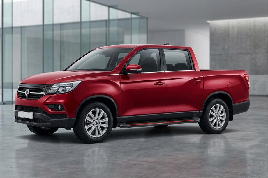 SsangYong Musso II 2018– Side steps Maya Red (2 stuks, aluminium) Foto 1