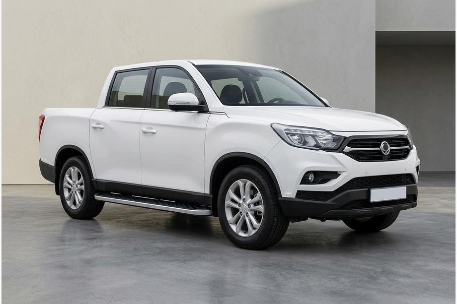 SsangYong Musso II 2018– Side steps Tayga Grey (2 stuks, aluminium) Image