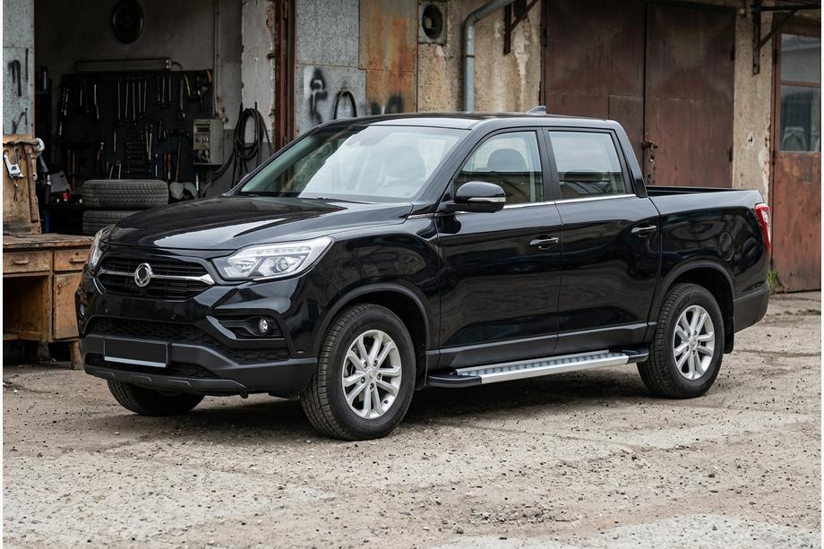 SsangYong Musso II 2018– Zijdrempels Vision New Grey (set van 2, aluminium) Image