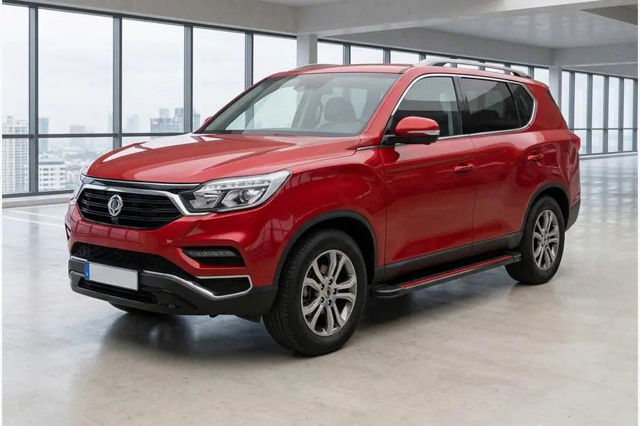 SsangYong Rexton II 2017– Side steps Maya Red (2 stuks, aluminium) Image