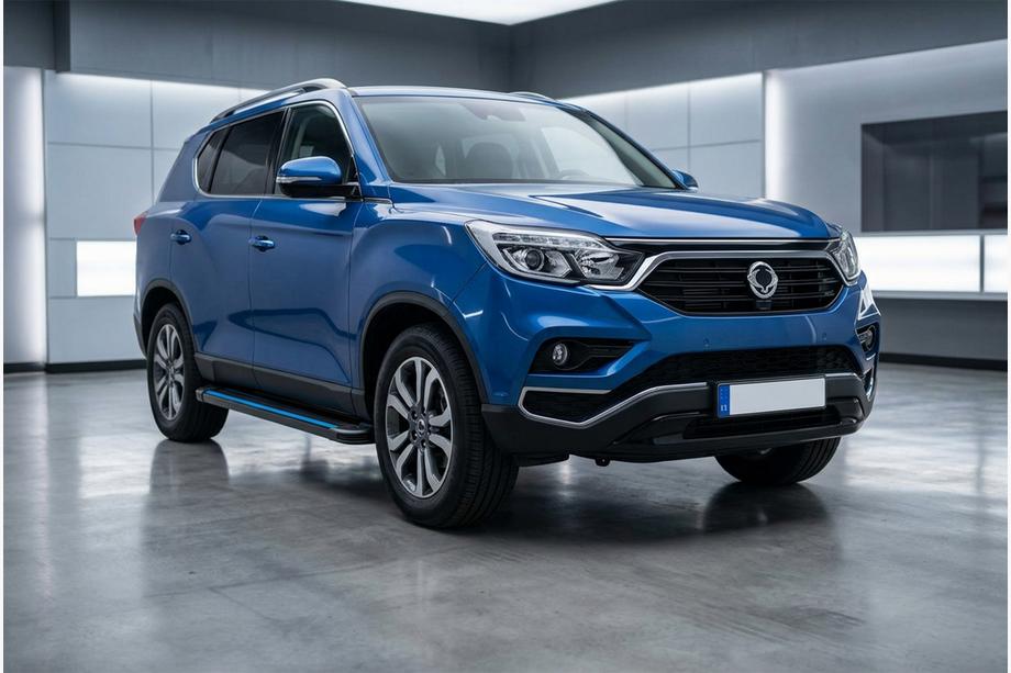 SsangYong Rexton II 2017– Maya Blue zijtreden (2 stuks, aluminium) Image