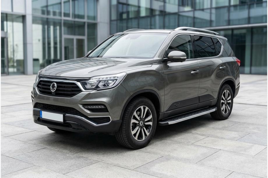 SsangYong Rexton II 2017– Fullmond side steps (2 stuks, aluminium) Image