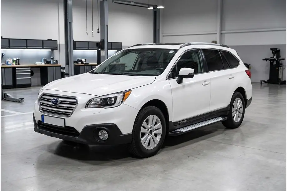 Subaru Outback 2014–2019 Side steps Allmond Grey (set van 2, aluminium) Image