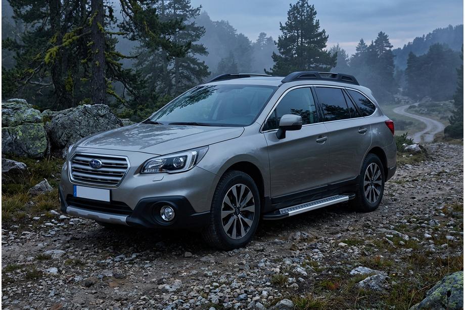 Subaru Outback 2014–2019 Zijdrempels Vision New Grey (set van 2, aluminium) Image