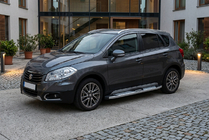 Suzuki SX4 S-Cross 2013–2016 Mevsim Grey side steps (2 stuks, aluminium) foto 1