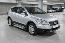 Suzuki SX4 S-Cross 2013–2016 Zijdrempels Vision New Grey (set van 2, aluminium) foto 1