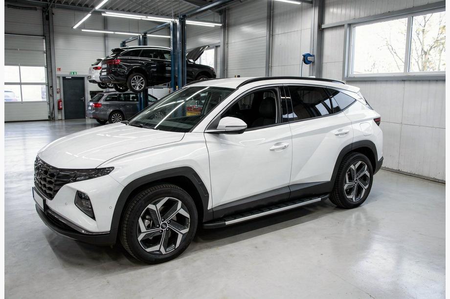 Hyundai Tucson NX4 2021– Duru side steps (2 stuks, aluminium) Image