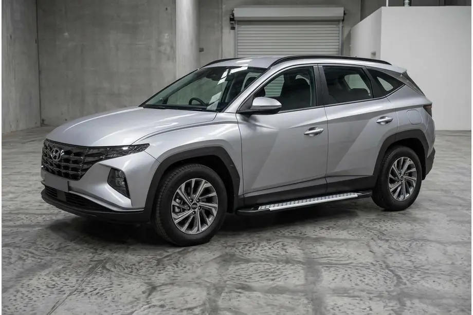 Hyundai Tucson NX4 2021– Side steps Allmond Grey (set van 2, aluminium) Image